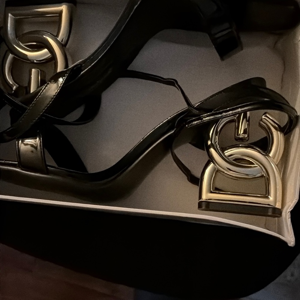 D&G Black and Gold Heels